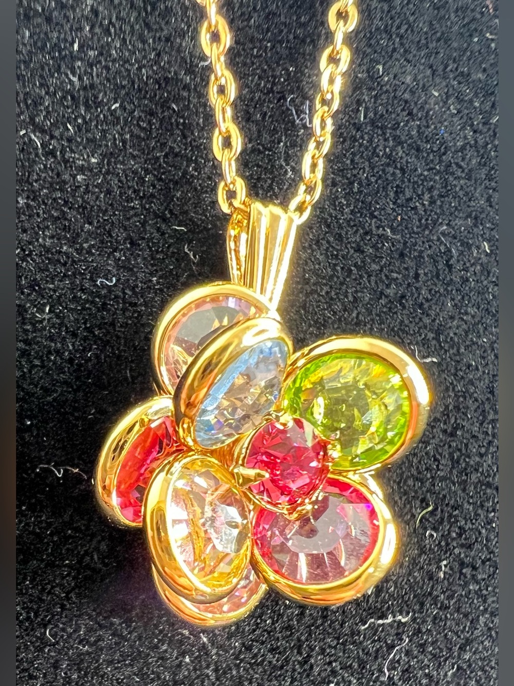 Brand New-Lindenwold Jewelers Multi-Colored Floral Necklance
